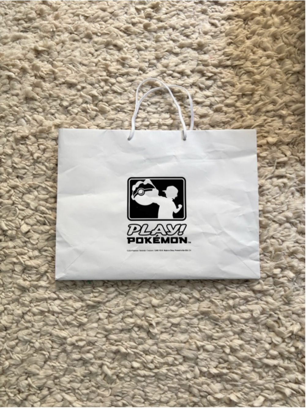 Pokemon Paper Shopping Bag White One Size unisex